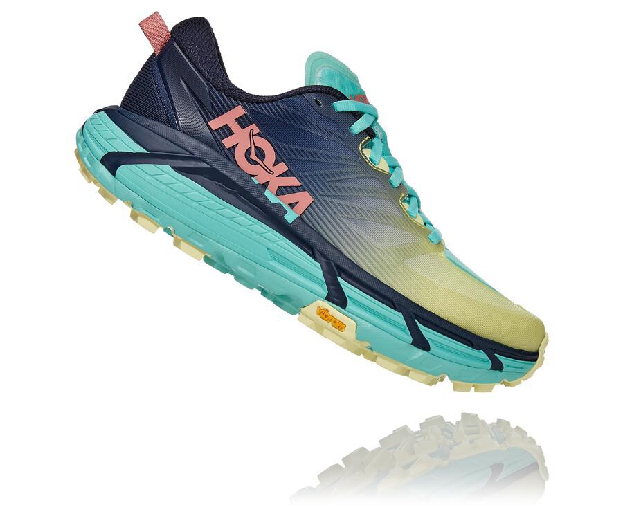 Hoka One One Mafate Speed 3 Trailskor Dam - Svarta/Mintgröna - VOWSI-8073